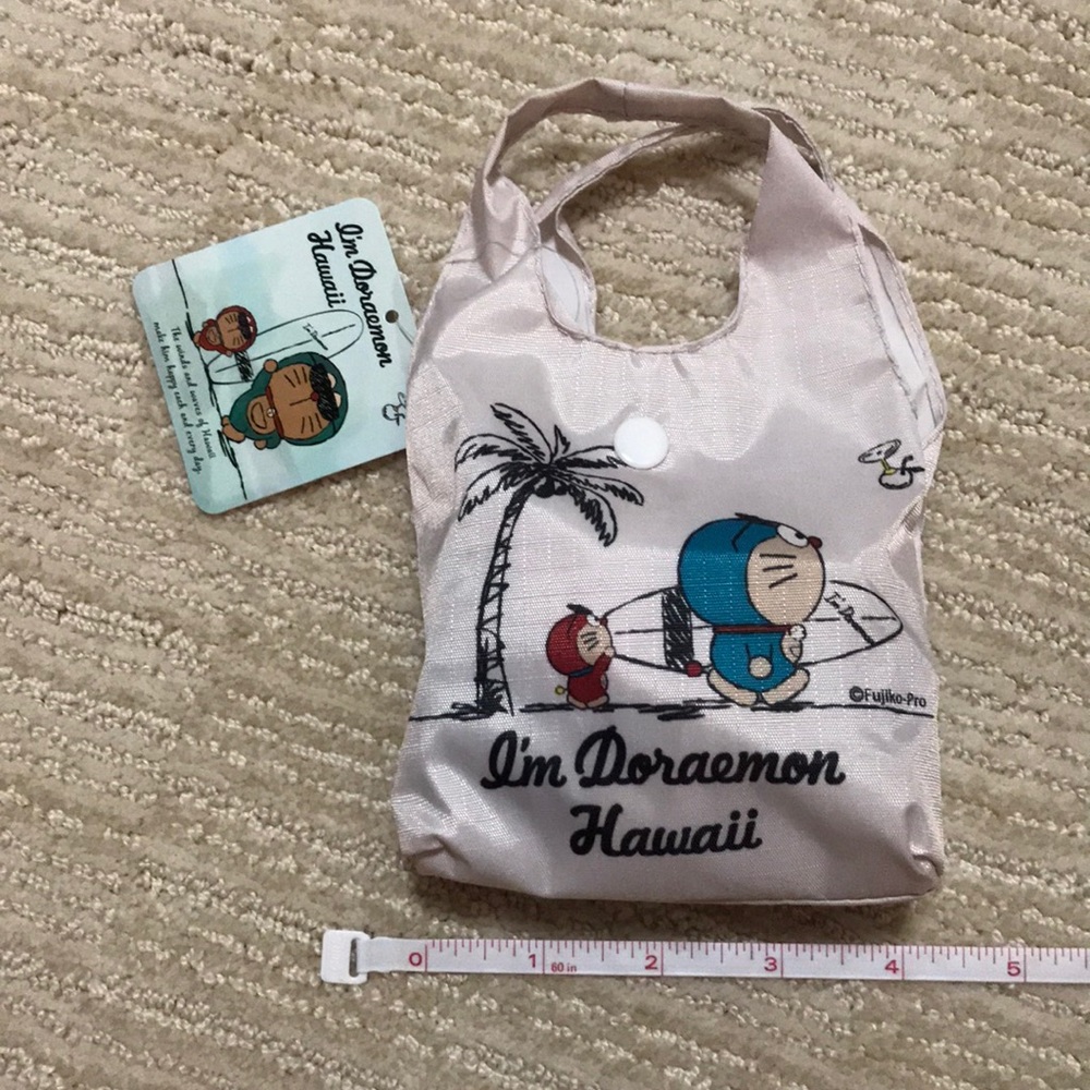 Doraemon Hawaii foldable eco bag - Picture 5 of 6